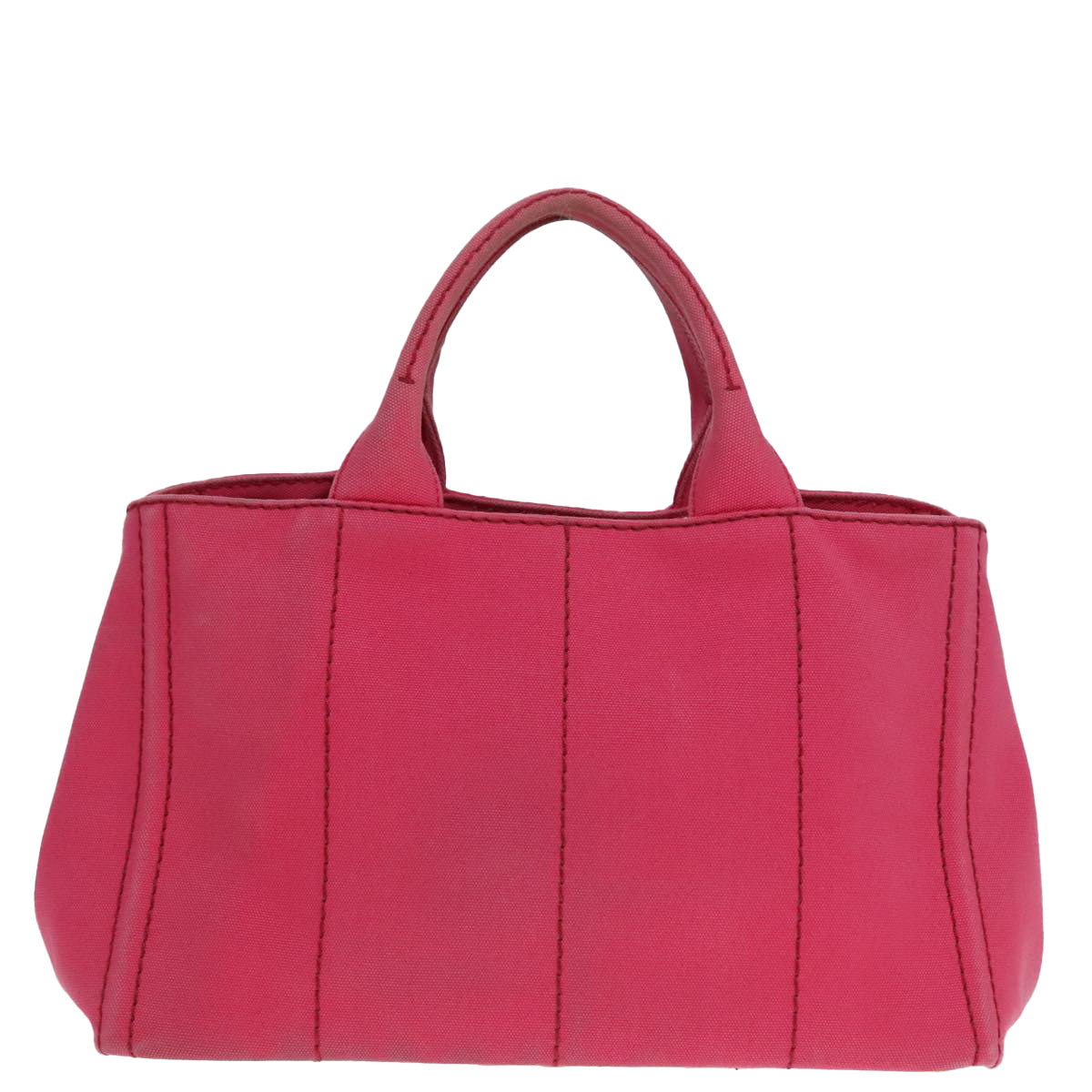 Luxury Prada Canapa MM Hand Bag Canvas Pink Gold  yk15280