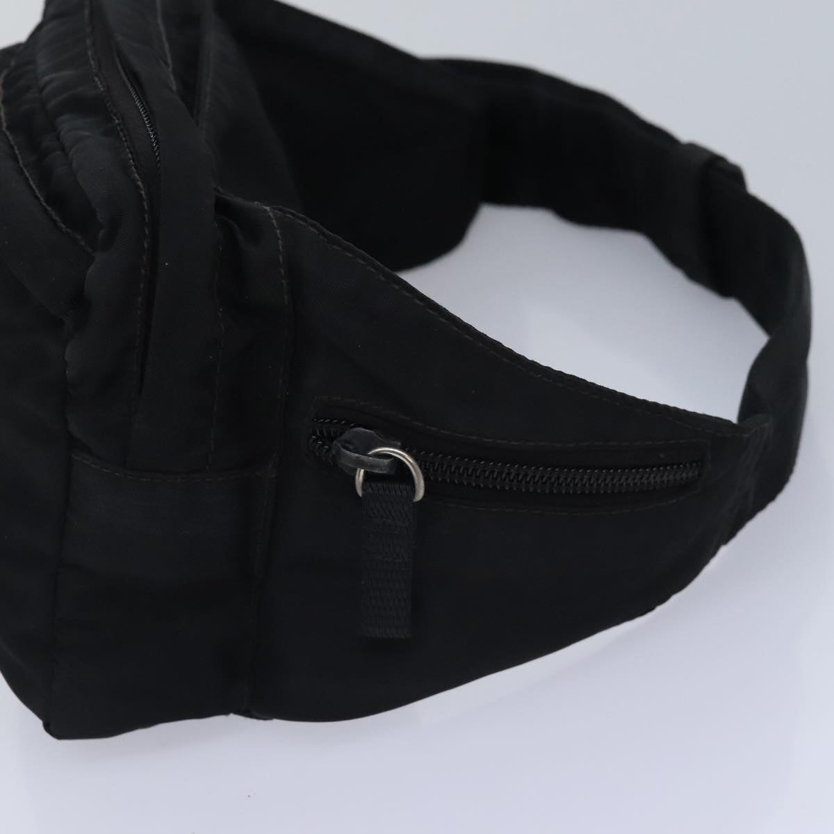 Luxury Prada Waist bag Nylon Black Silver  yk15289