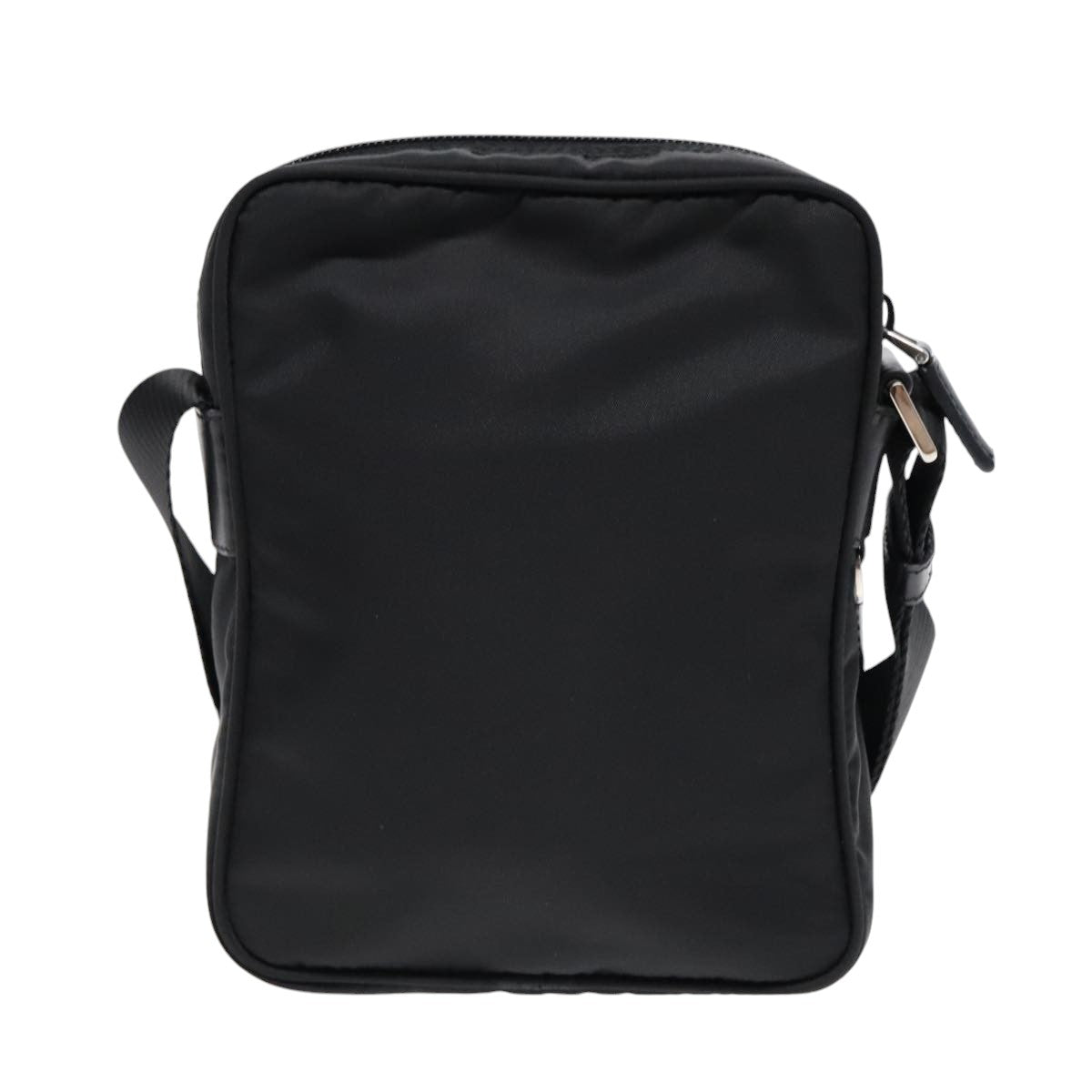 Luxury Prada Shoulder Bag Nylon Black Silver  yk15293