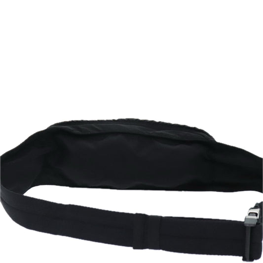 Luxury Prada Body Bag Nylon Black Silver  yk15317