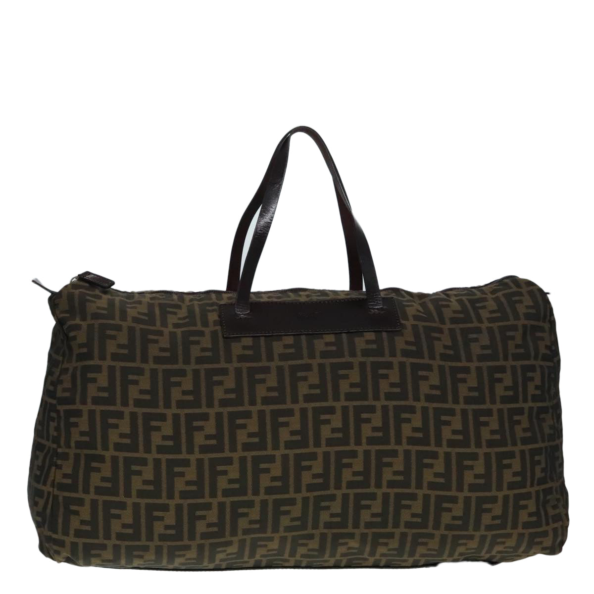 Luxury Fendi Zucca Canvas Boston Bag Brownyk15391