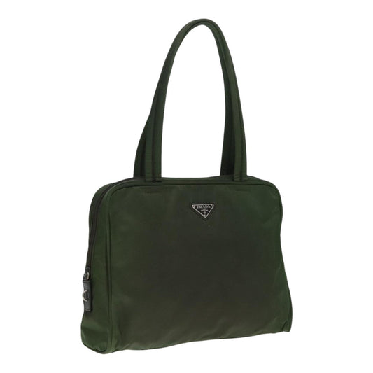Luxury Prada Tote Bag Nylon Khaki  yk15401