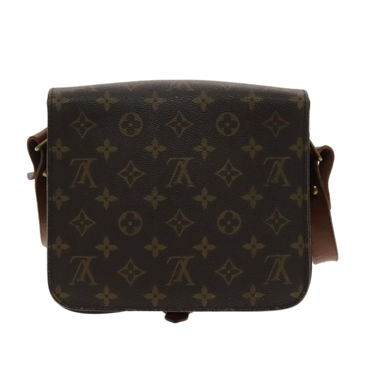 LOUIS VUITTON Monogram Cartouchiere MM Shoulder Bag M51253 LV yk15467