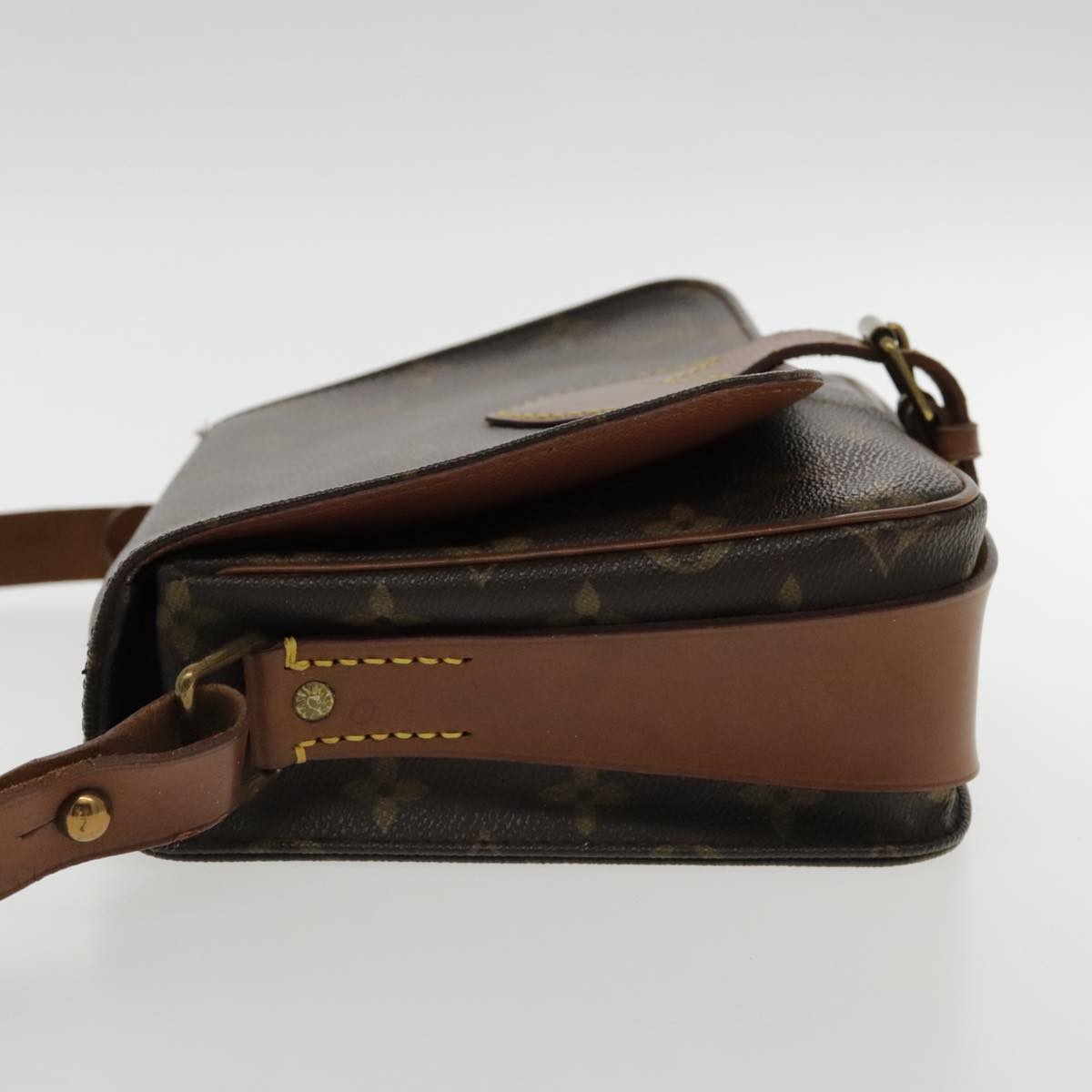 LOUIS VUITTON Monogram Cartouchiere MM Shoulder Bag M51253 LV yk15467
