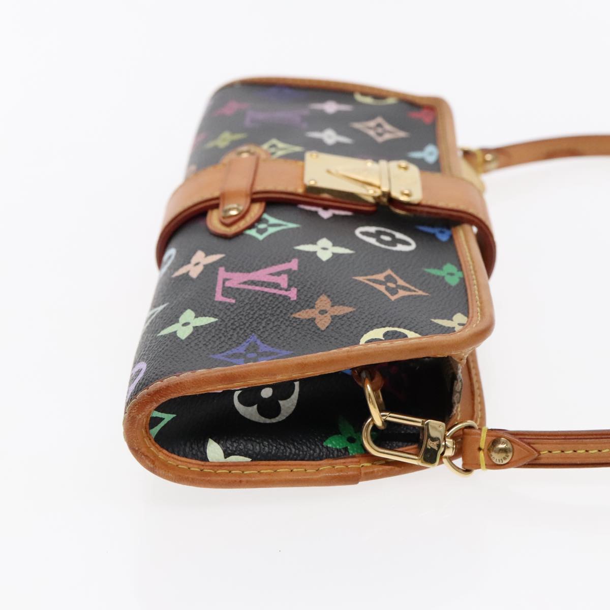 LOUIS VUITTON Monogram Multicolor Shirley Shoulder Bag Black M40050 yk15478