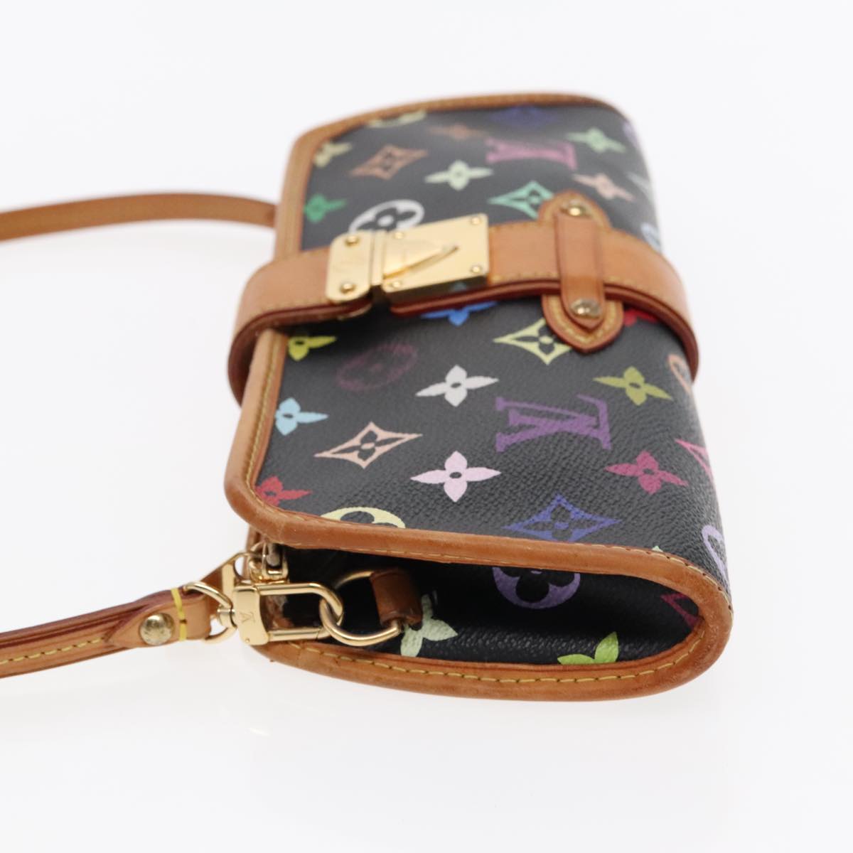 LOUIS VUITTON Monogram Multicolor Shirley Shoulder Bag Black M40050 yk15478