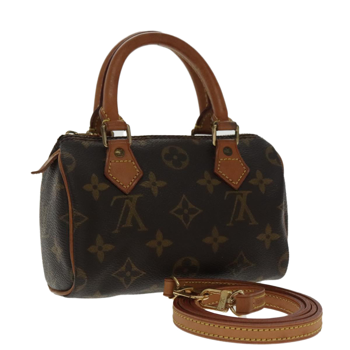 LOUIS VUITTON Monogram Mini Speedy Hand Bag M41534 LV yk15645