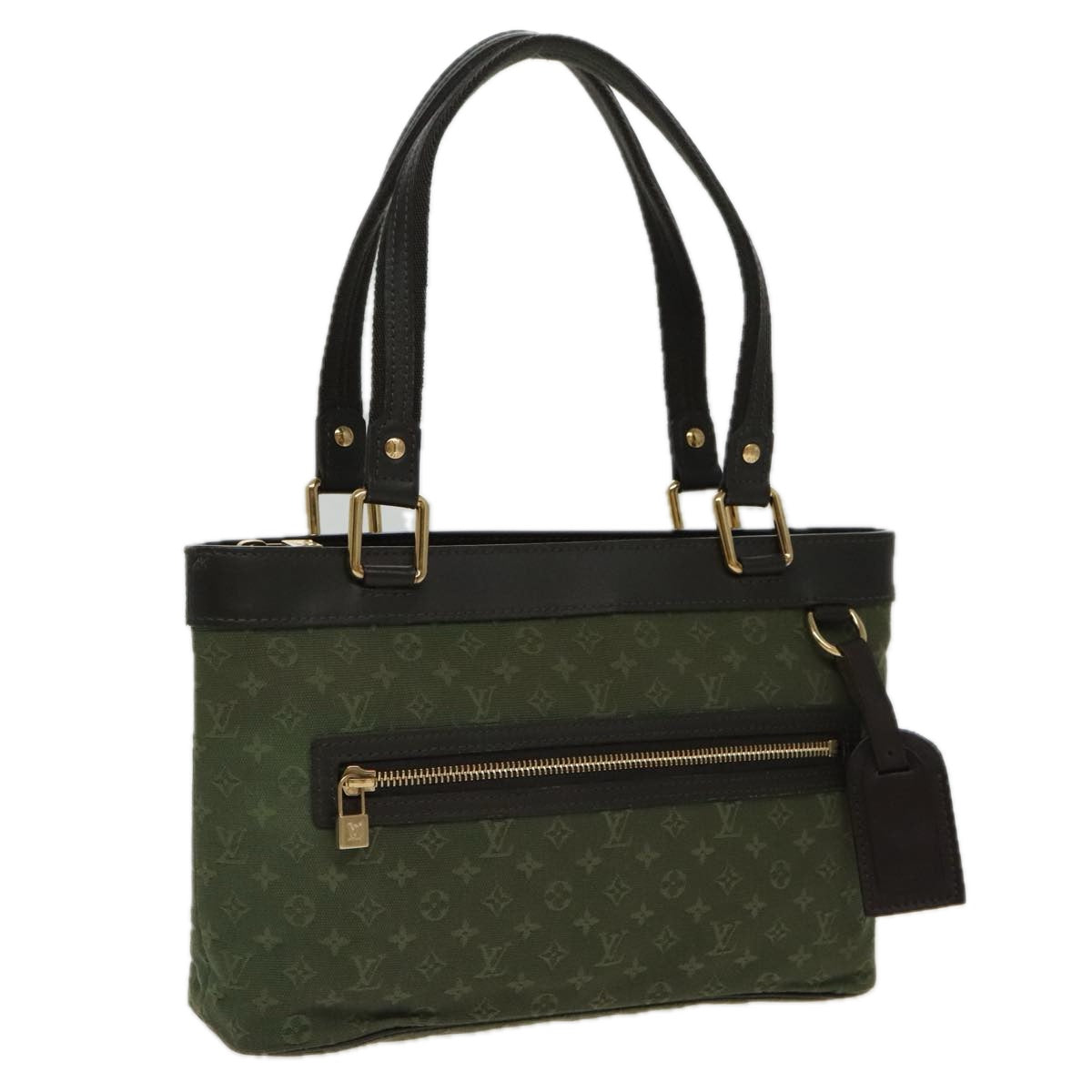 LOUIS VUITTON Monogram Mini Lucille PM Hand Bag TST Khaki M92682 LV yk15696