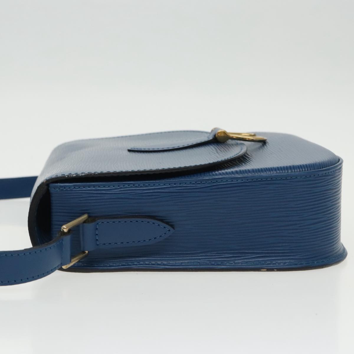 LOUIS VUITTON Epi Saint Cloud GM Shoulder Bag Toledo Blue M52195 LV yk15714
