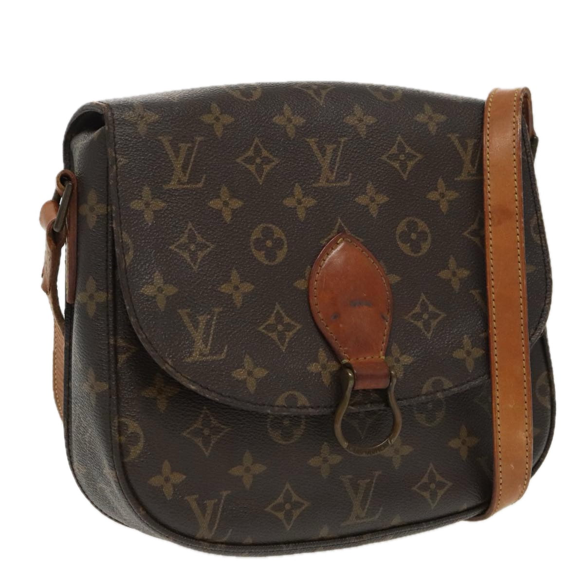 LOUIS VUITTON Monogram Saint Cloud GM Shoulder Bag M51242 LV yk15729