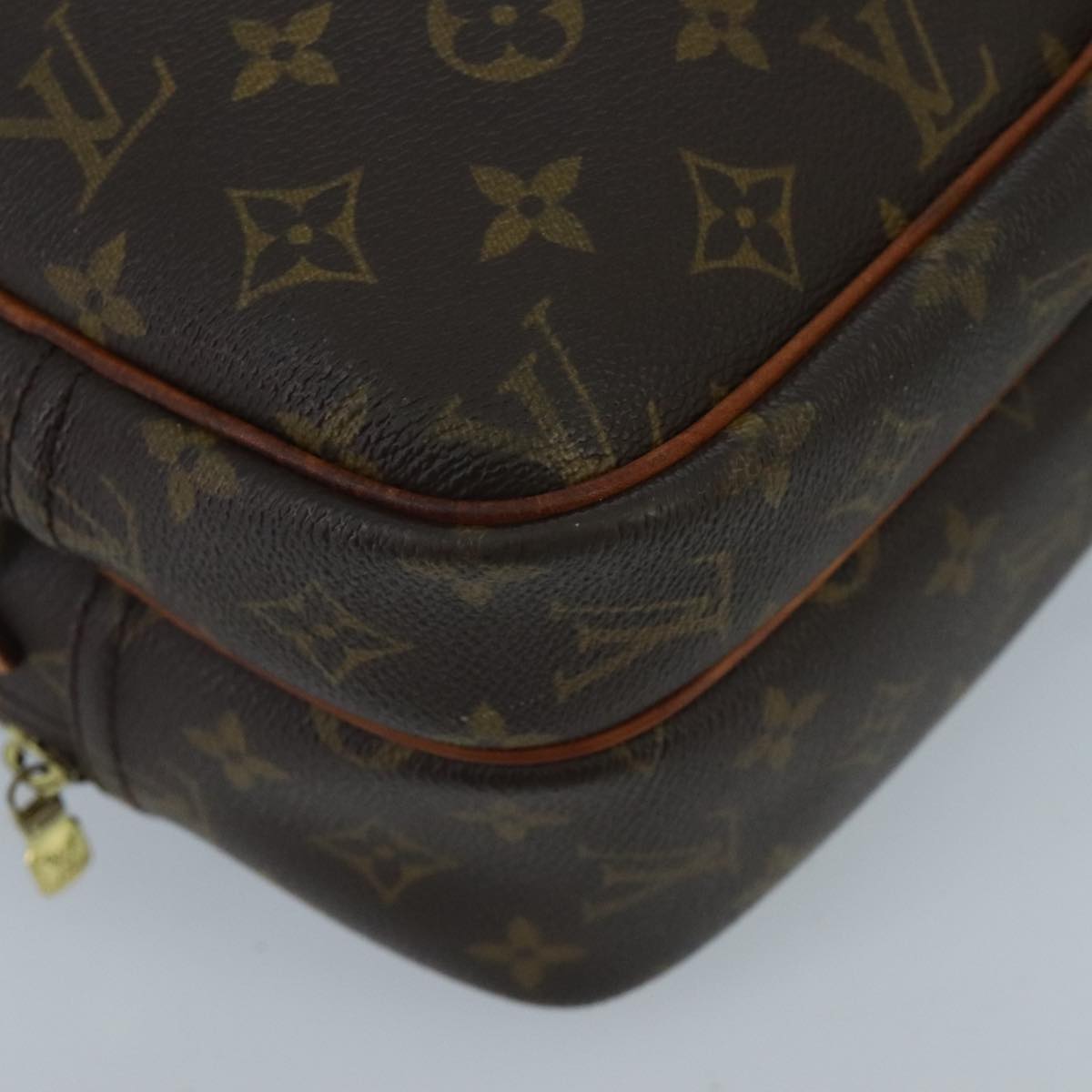 LOUIS VUITTON Monogram Reporter PM Shoulder Bag M45254 LV yk15752
