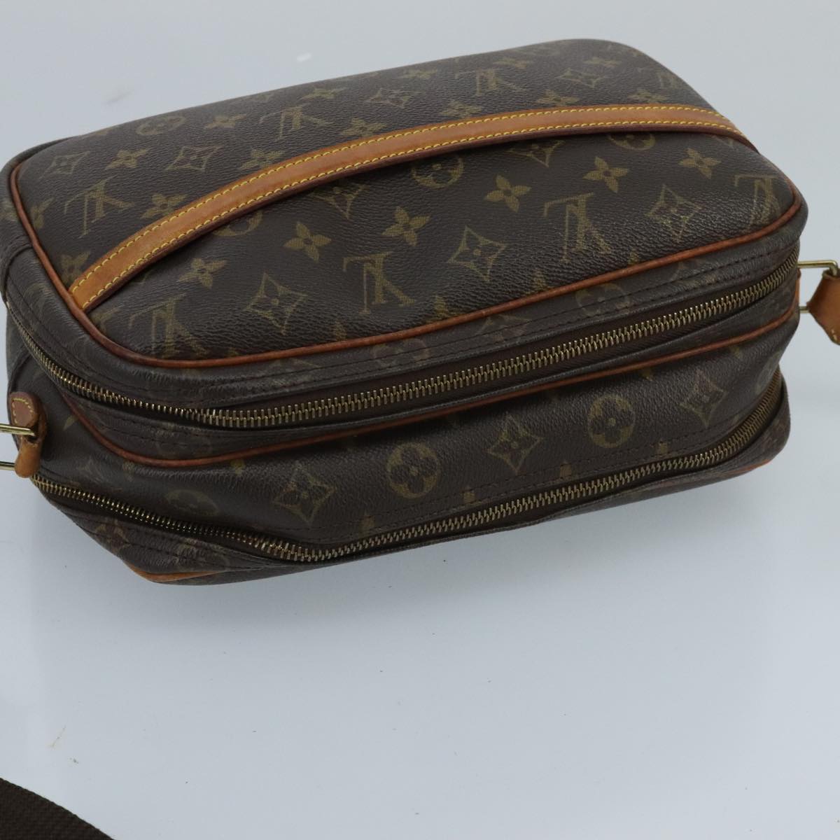 LOUIS VUITTON Monogram Reporter PM Shoulder Bag M45254 LV yk15752