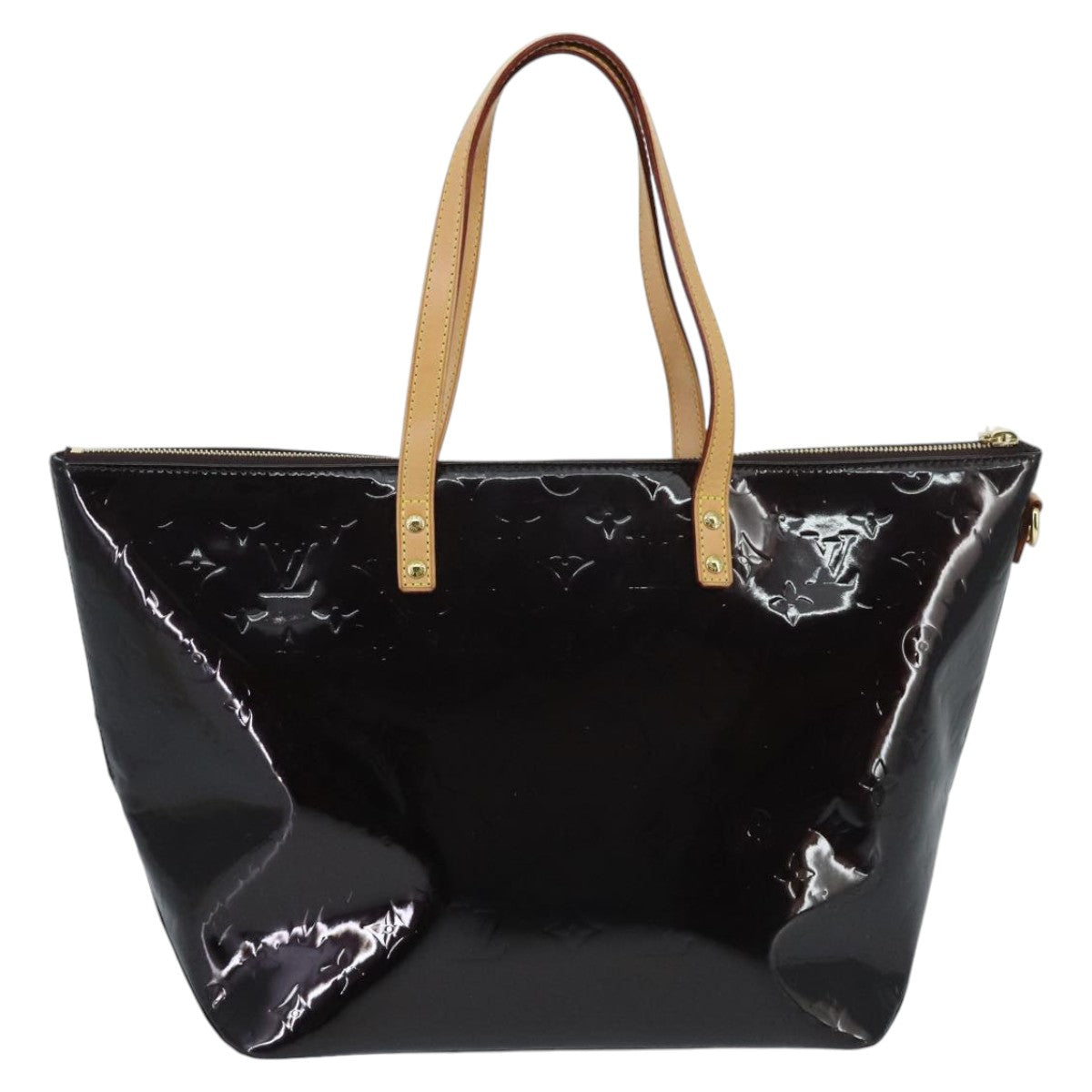 LOUIS VUITTON Monogram Vernis Bellevue GM Tote Bag Amarante M93589 yk15759
