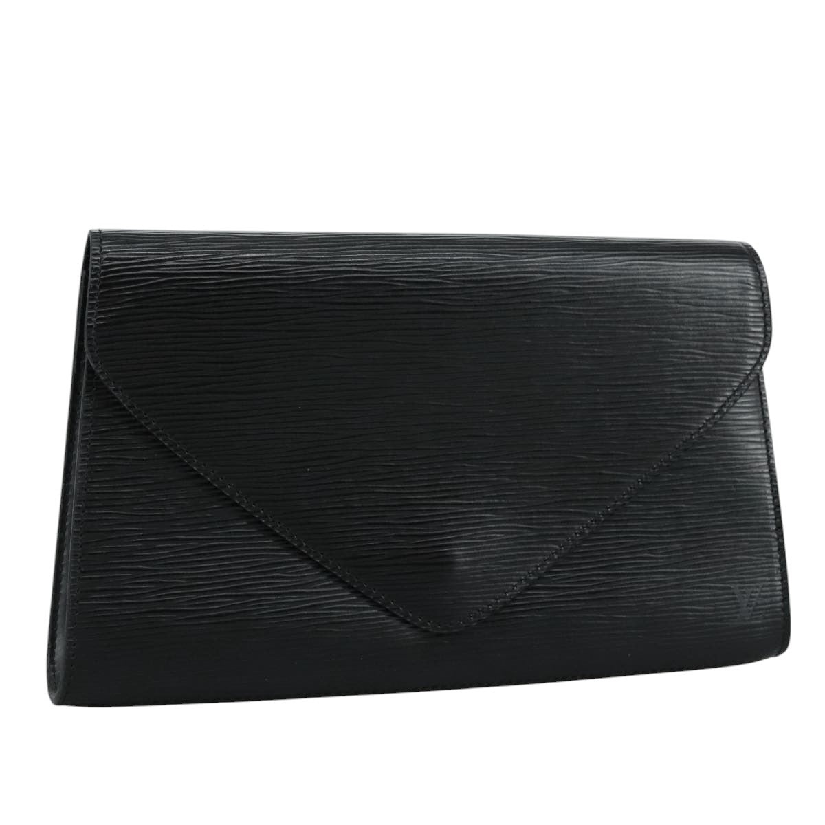 LOUIS VUITTON Epi Art Deco Clutch Bag Black M52632 LV yk16367