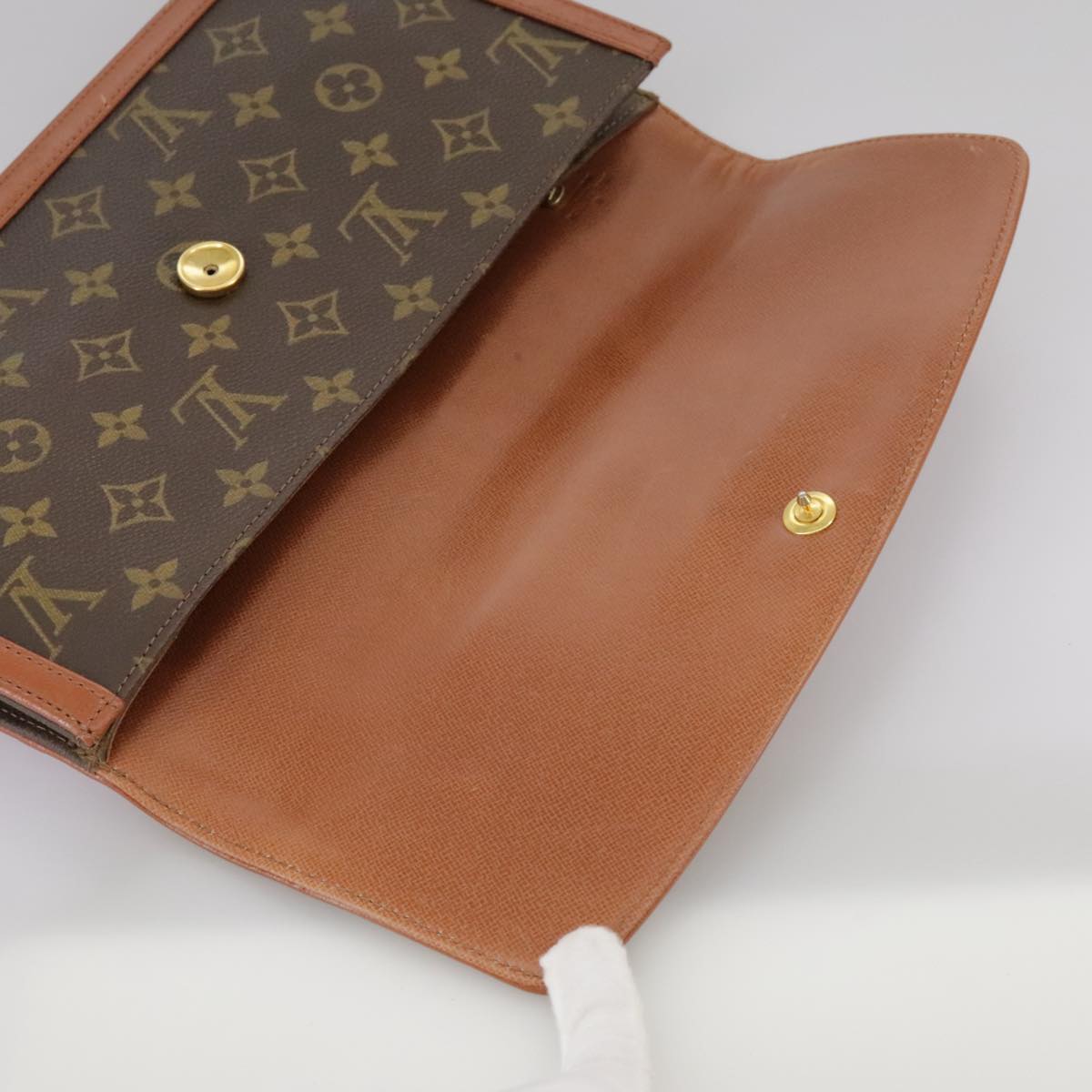 LOUIS VUITTON Monogram Pochette Dam GM Clutch Bag M51810 LV yk16611