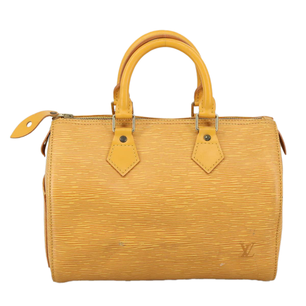 LOUIS VUITTON Epi Speedy 25 Hand Bag Tassili Yellow M43019 LV yk16612