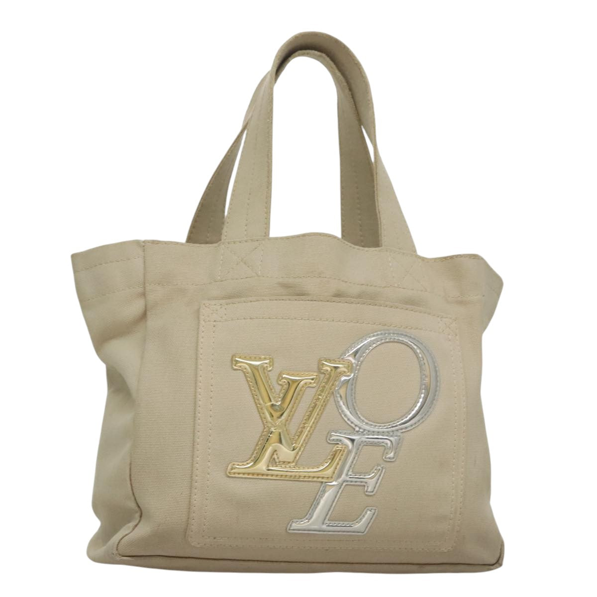 LOUIS VUITTON Thats Love PM Hand Bag Canvas Beige M95468 LV yk16634