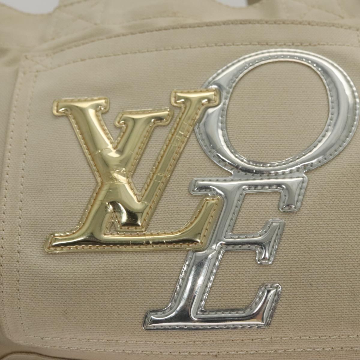 LOUIS VUITTON Thats Love PM Hand Bag Canvas Beige M95468 LV yk16634