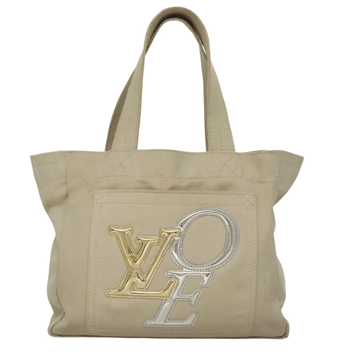 LOUIS VUITTON Thats Love PM Hand Bag Canvas Beige M95468 LV yk16634