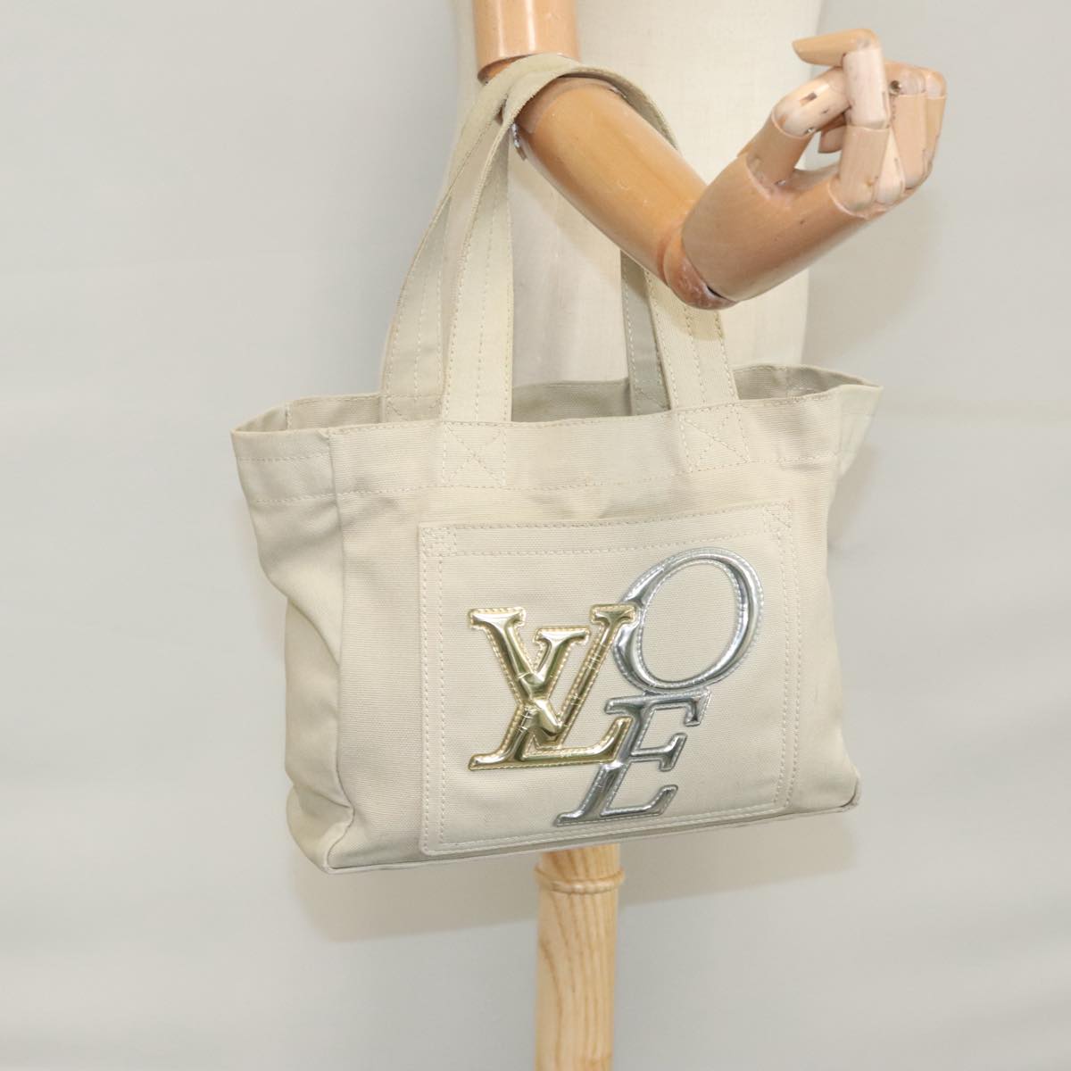 LOUIS VUITTON Thats Love PM Hand Bag Canvas Beige M95468 LV yk16634