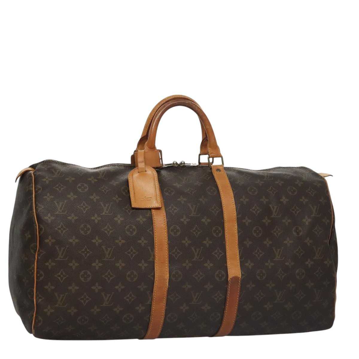 LOUIS VUITTON Monogram Keepall 55 Boston Bag M41424 LV yk16639