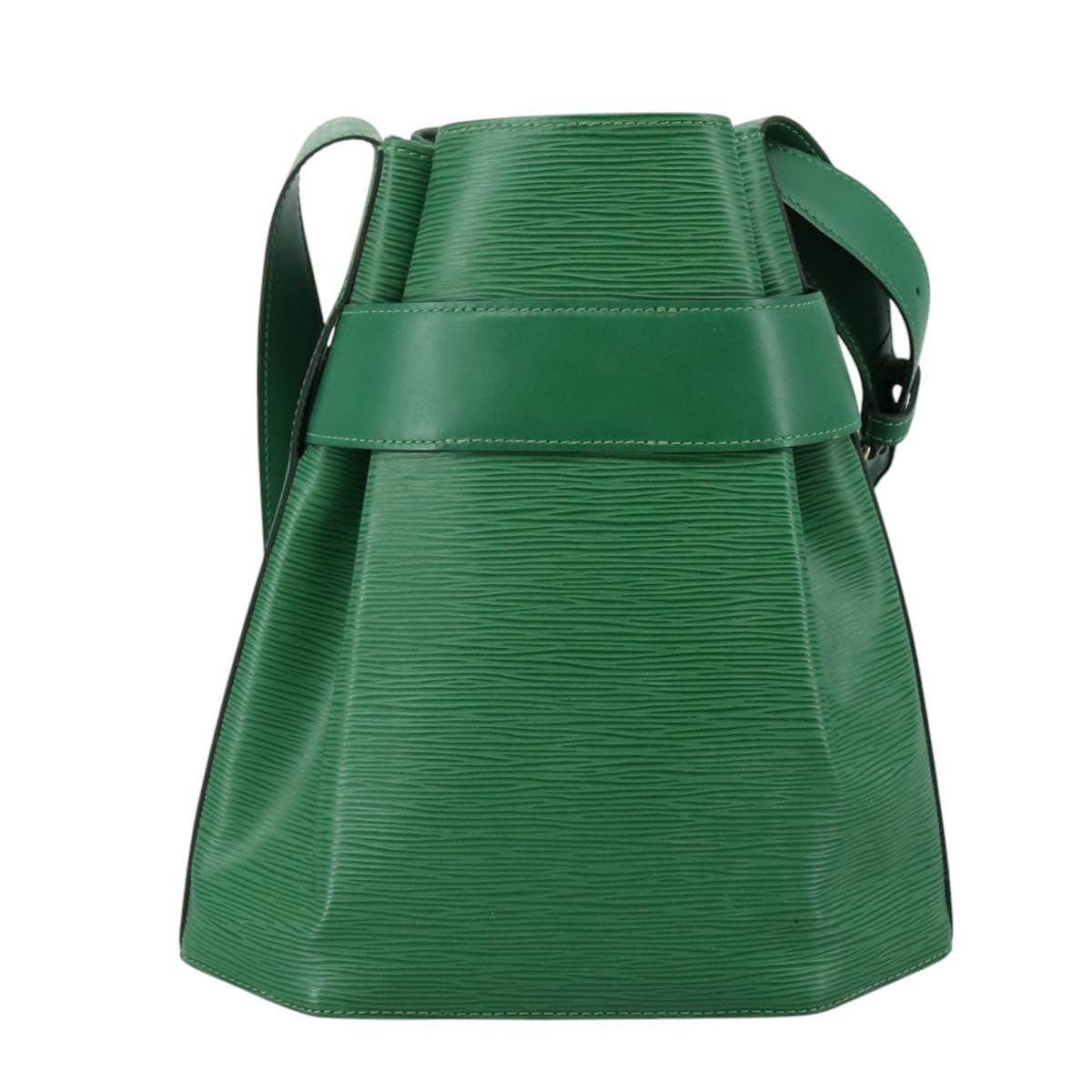 LOUIS VUITTON Epi Sac Depaule PM Shoulder Bag Green LV yk16644