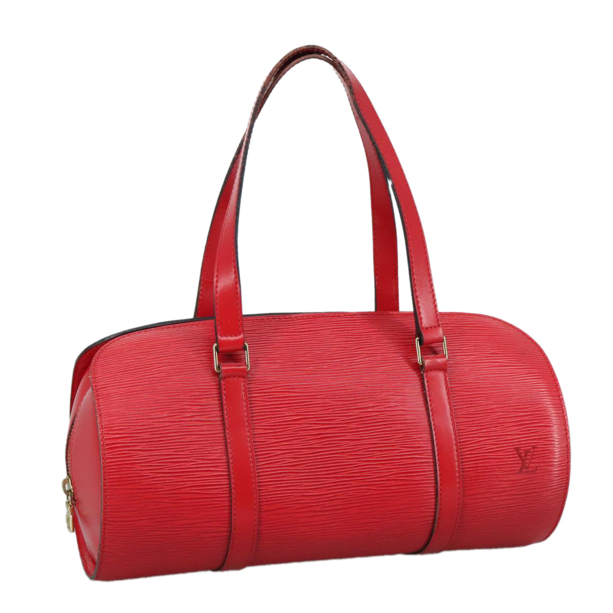 LOUIS VUITTON Epi Soufflot Hand Bag Red M52227 LV yk16654