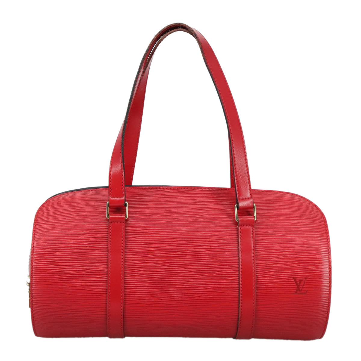 LOUIS VUITTON Epi Soufflot Hand Bag Red M52227 LV yk16654