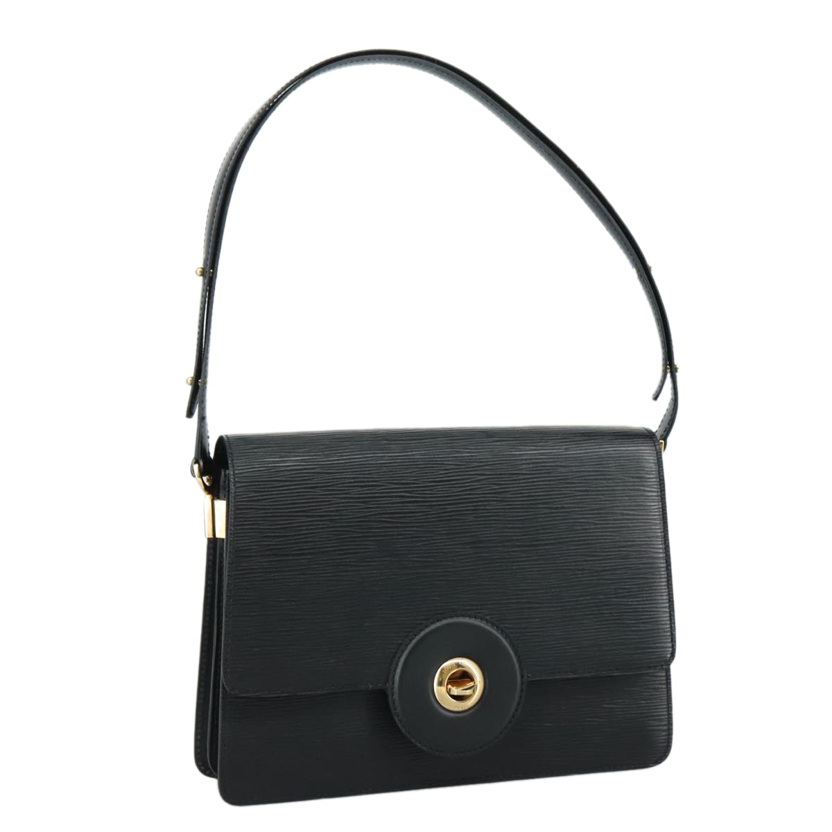 LOUIS VUITTON Epi Free Run Shoulder Bag Black M52402 LV yk16660