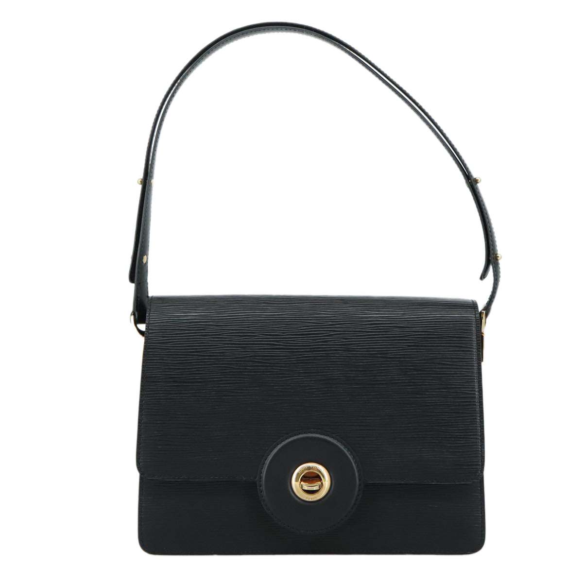 LOUIS VUITTON Epi Free Run Shoulder Bag Black M52402 LV yk16660