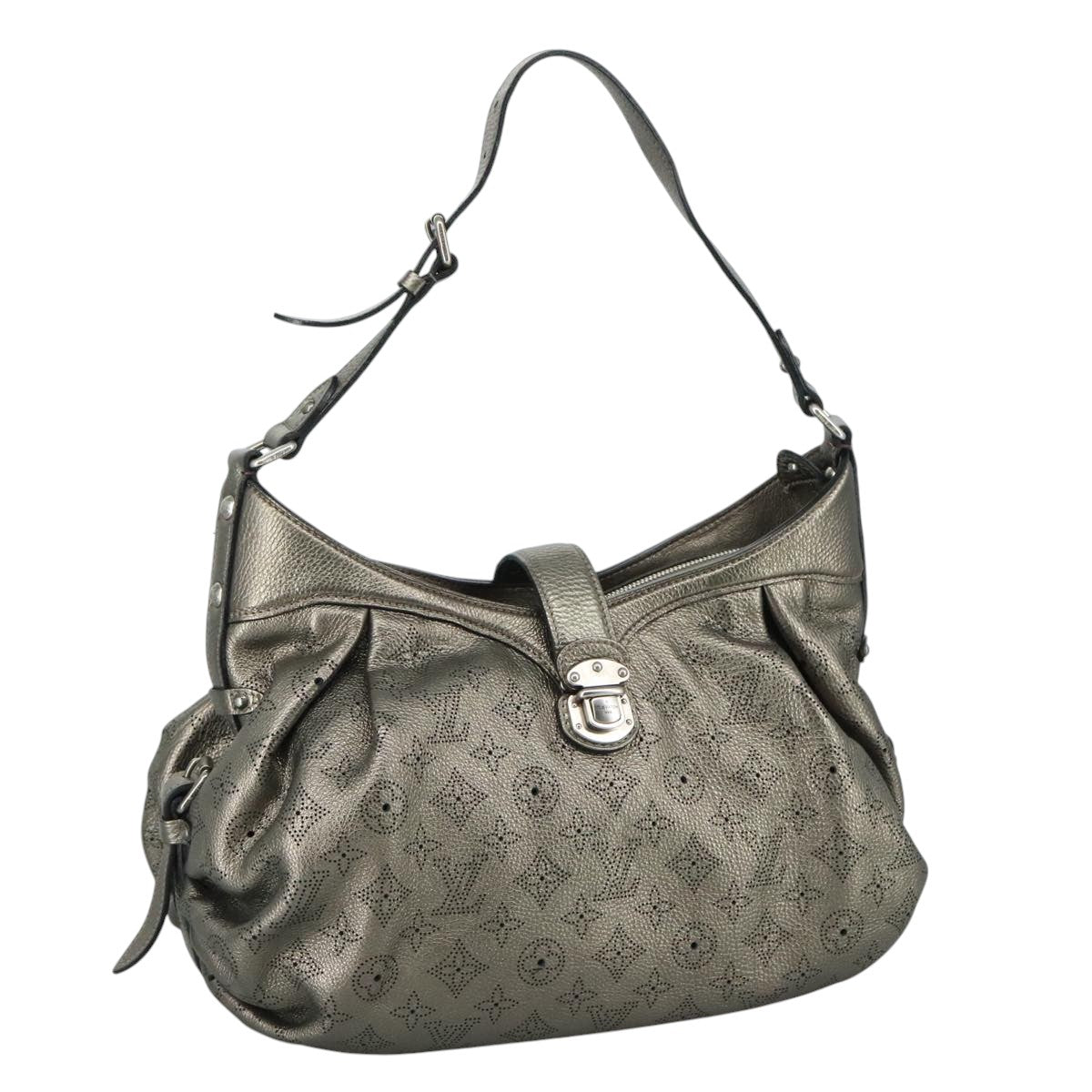 LOUIS VUITTON Monogram Mahina XS Shoulder Bag Bronze M95717 LV yk16691
