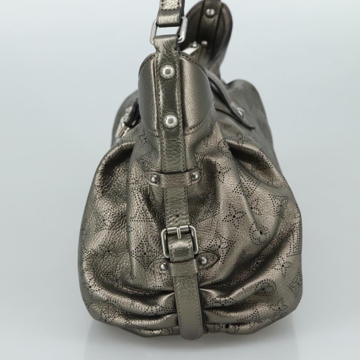 LOUIS VUITTON Monogram Mahina XS Shoulder Bag Bronze M95717 LV yk16691