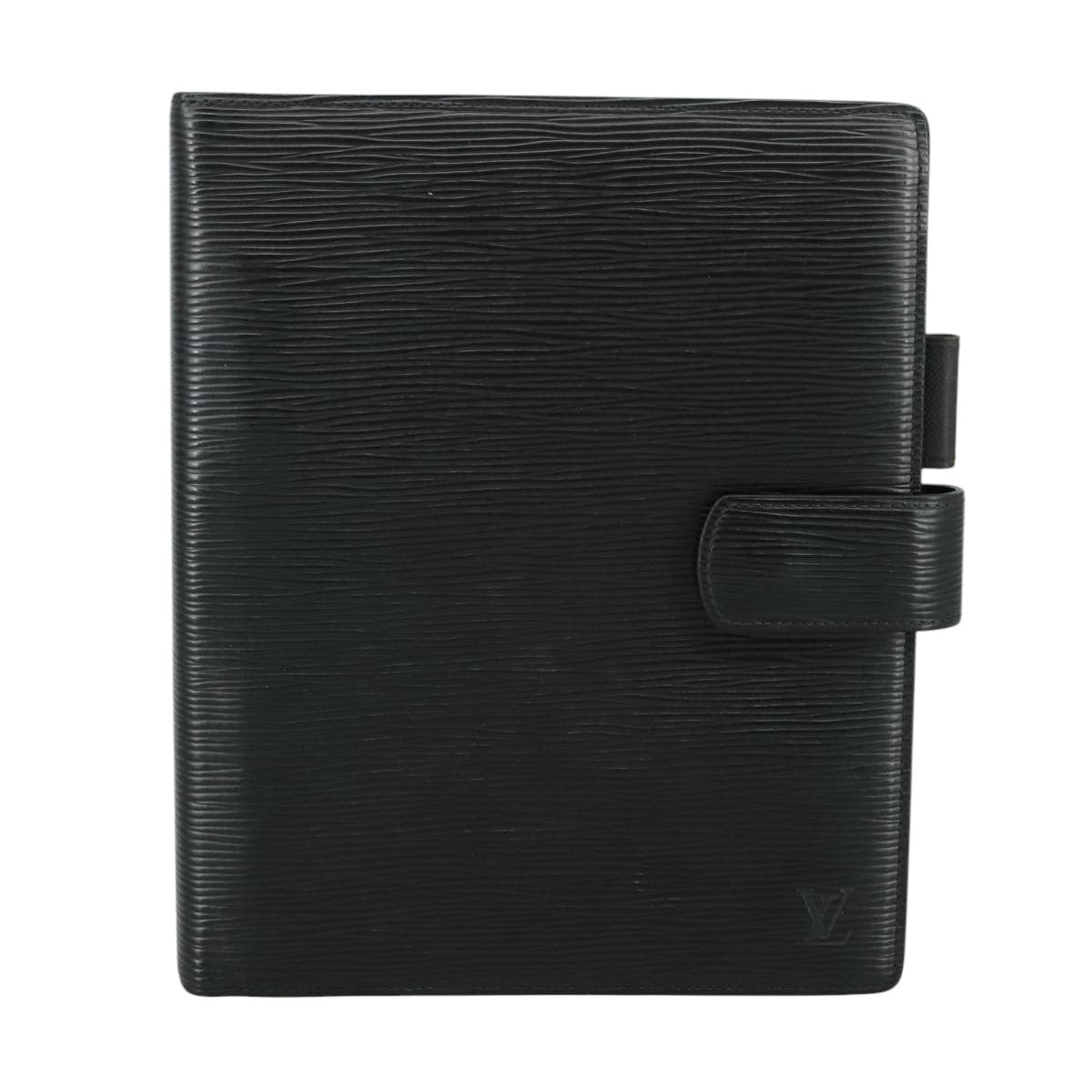 LOUIS VUITTON Epi Agenda GM Day Planner Cover Black R20212 LV yk16701