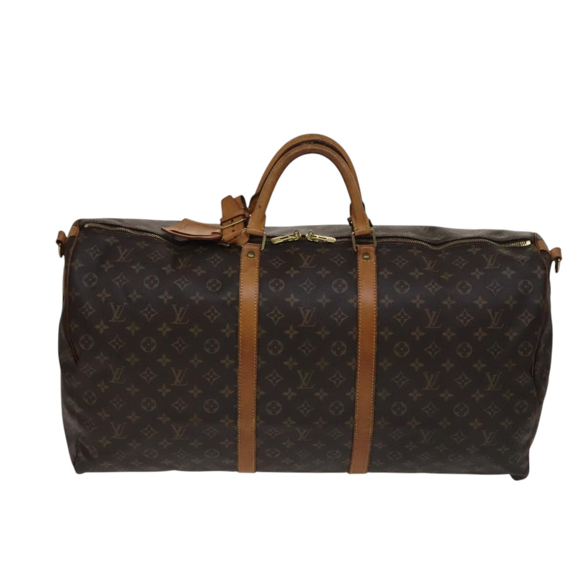 LOUIS VUITTON Monogram Keepall Bandouliere 60 Boston Bag M41412 LV yk16715