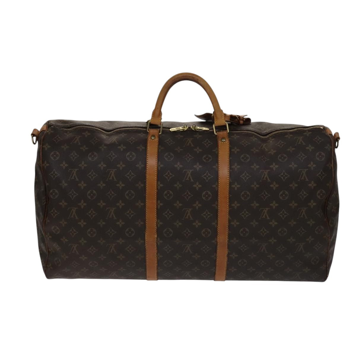 LOUIS VUITTON Monogram Keepall Bandouliere 60 Boston Bag M41412 LV yk16715