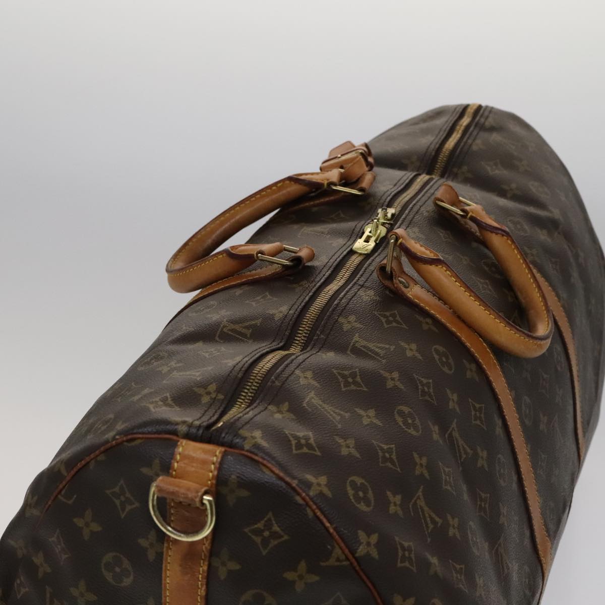 LOUIS VUITTON Monogram Keepall Bandouliere 60 Boston Bag M41412 LV yk16715
