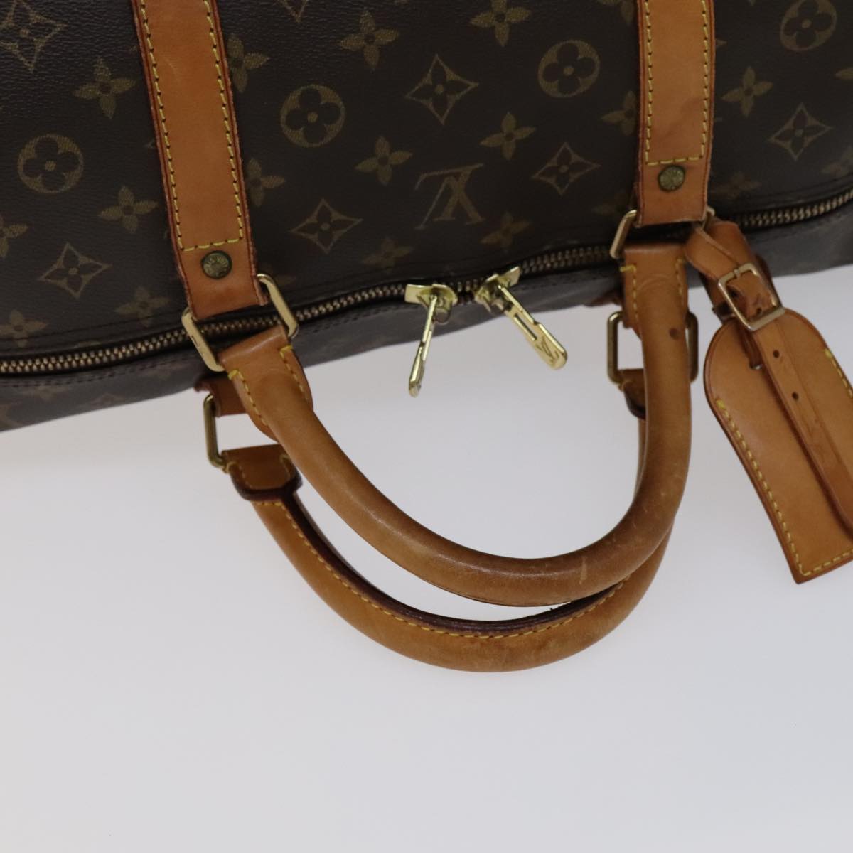 LOUIS VUITTON Monogram Keepall Bandouliere 60 Boston Bag M41412 LV yk16715