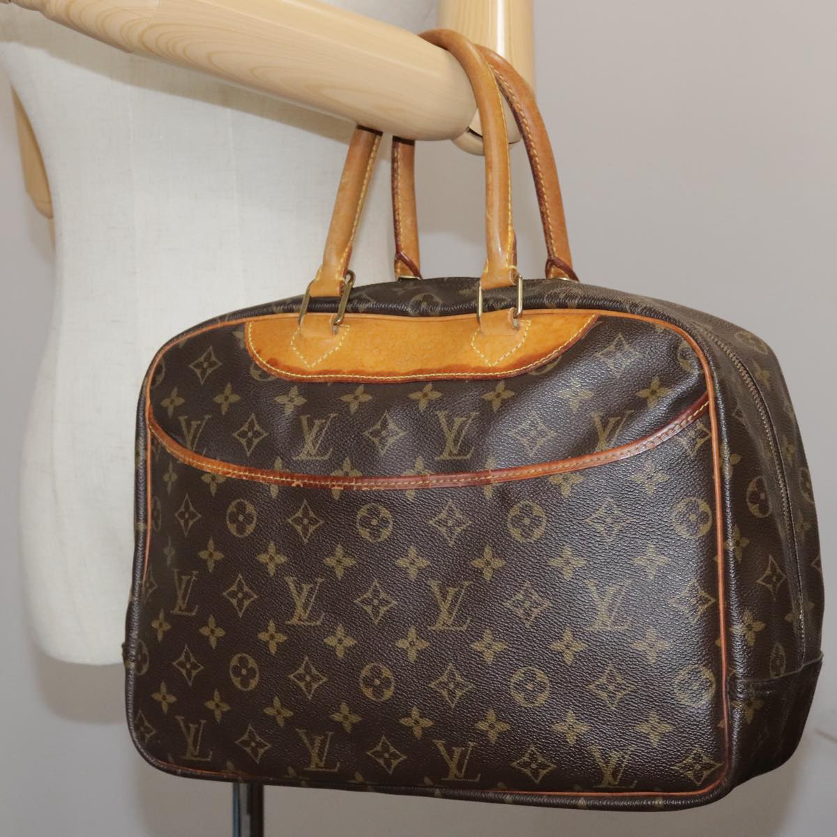 LOUIS VUITTON Monogram Deauville Hand Bag M47270 LV yk16750