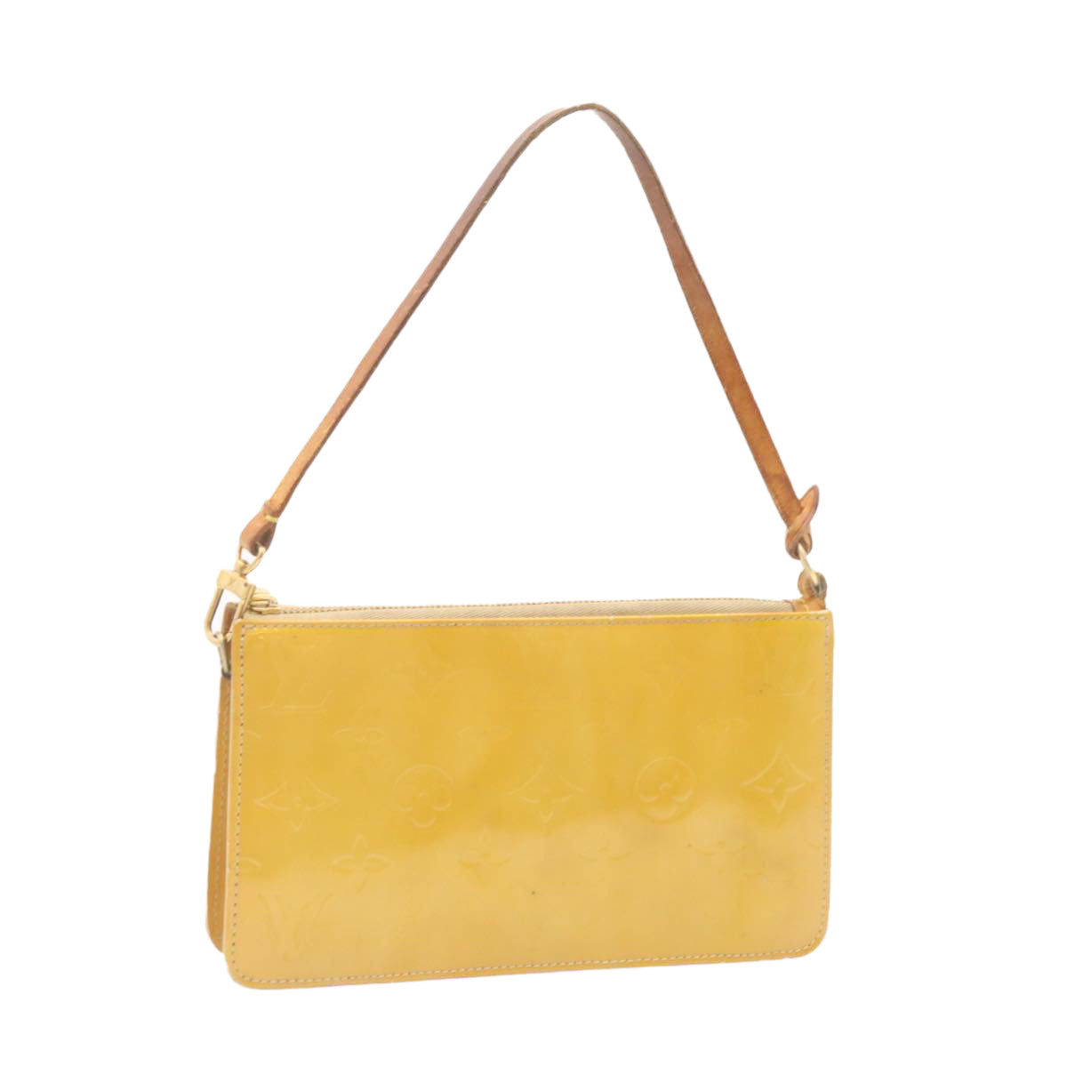 LOUIS VUITTON Monogram Vernis Lexington Pouch Beige Ｍ91010 LV yk2051