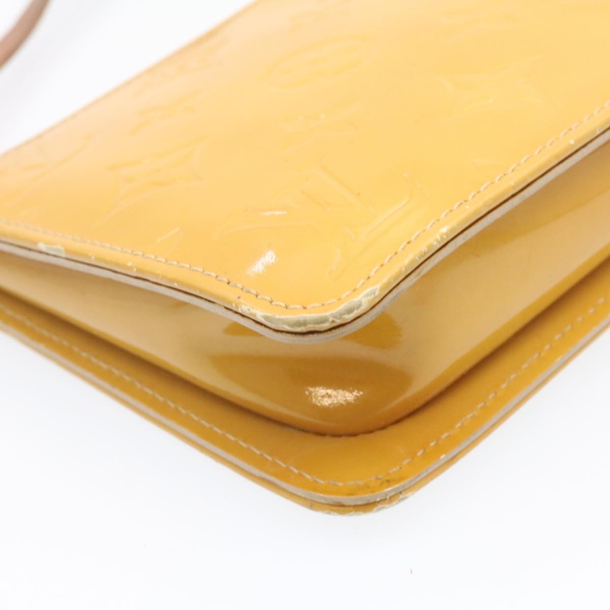 LOUIS VUITTON Monogram Vernis Lexington Pouch Beige Ｍ91010 LV yk2051
