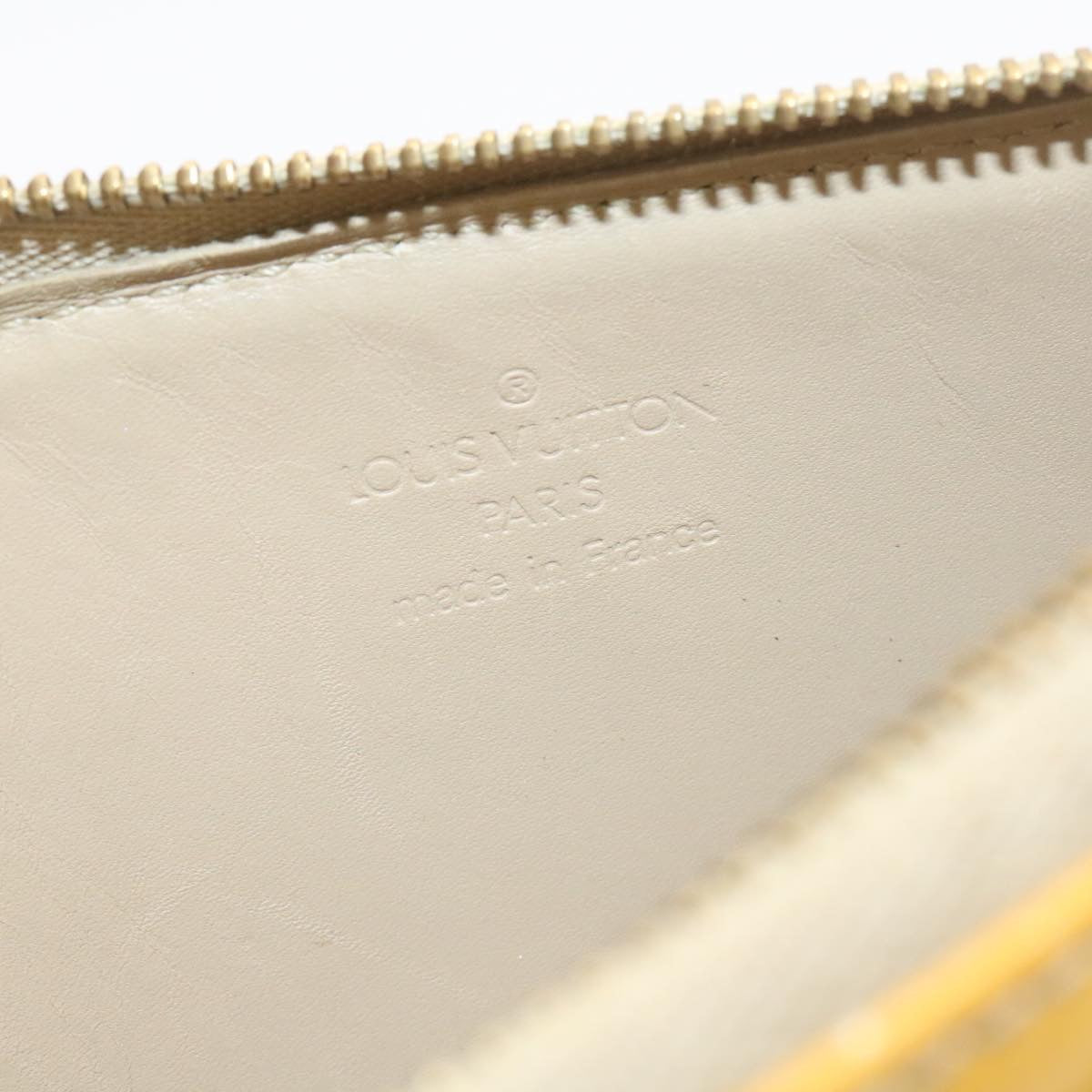 LOUIS VUITTON Monogram Vernis Lexington Pouch Beige Ｍ91010 LV yk2051