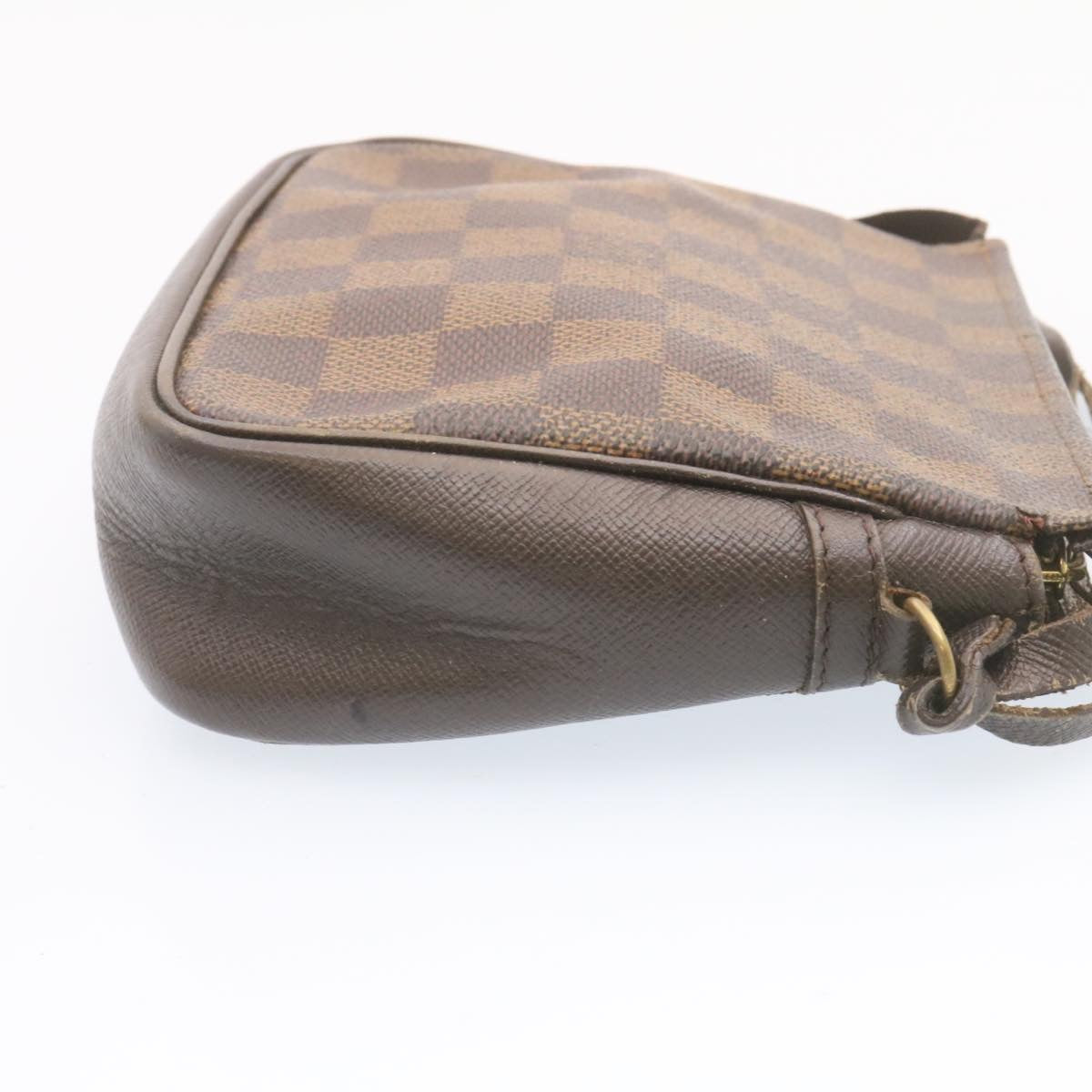 LOUIS VUITTON Damier Ebene Trousse Make Up Hand Pouch N51982 LV yk2217