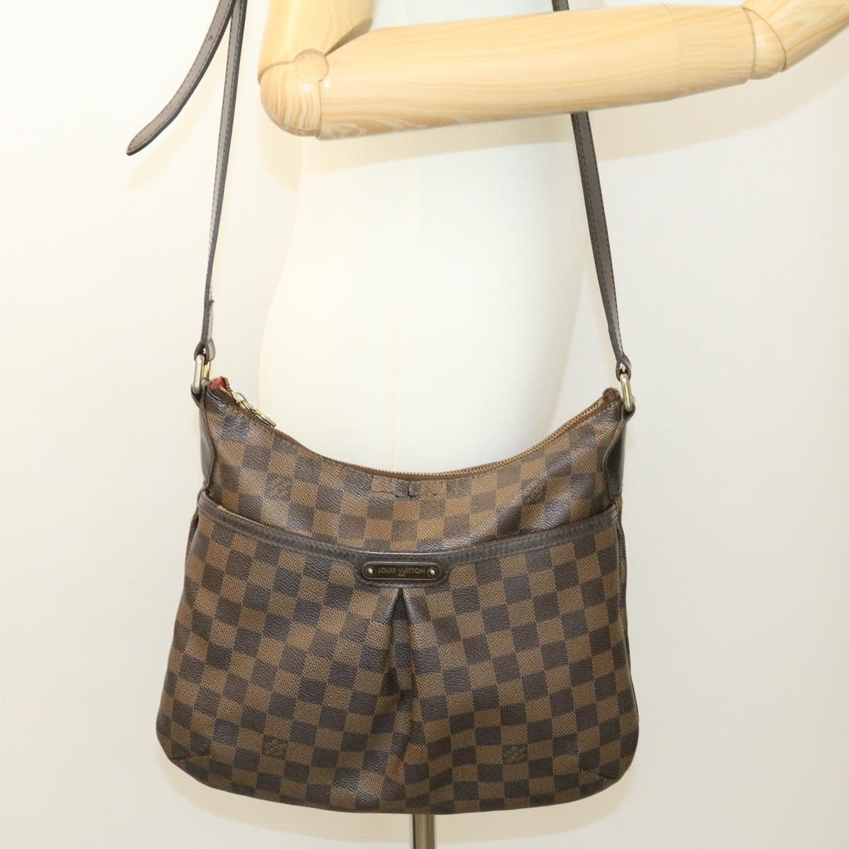 LOUIS VUITTON Damier Ebene Bloomsbury PM Shoulder Bag N42251 LV b yk2298