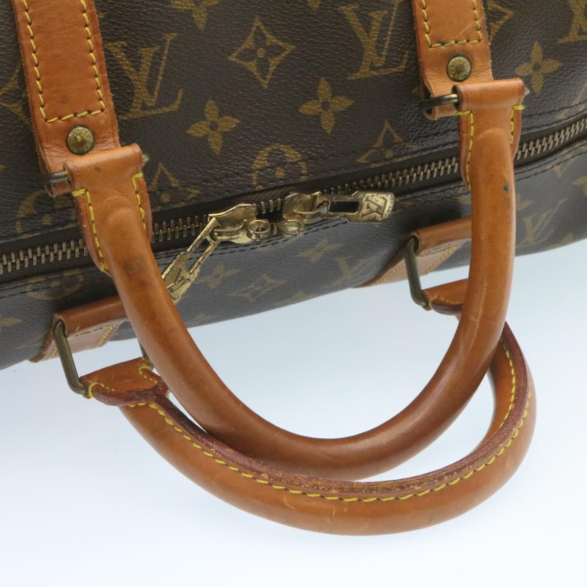 LOUIS VUITTON Monogram Keepall 50 Boston Bag M41426 LV yk3196