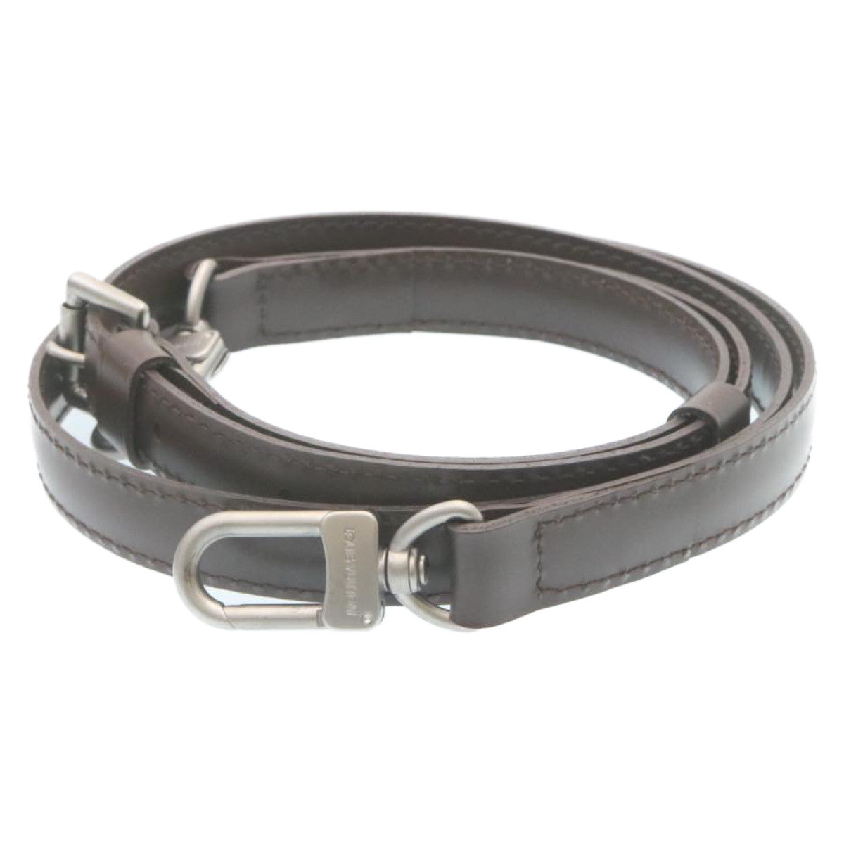 LOUIS VUITTON Shoulder Strap Leather 37""-44.1"" Mocha LV yk3699
