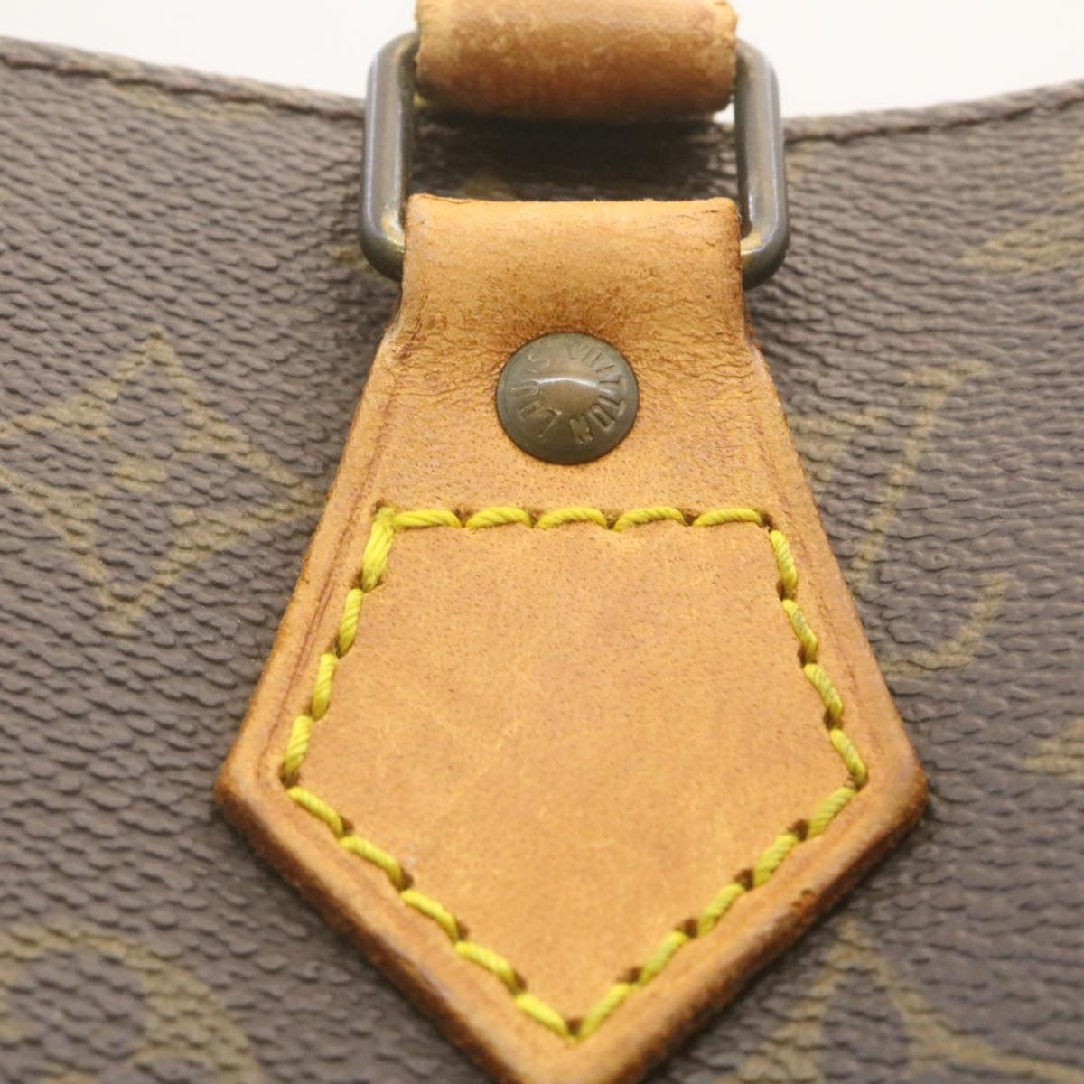 LOUIS VUITTON Monogram Sac Plat Hand Bag M51140 LV yk3837