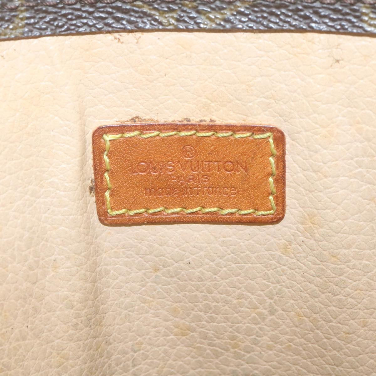 LOUIS VUITTON Monogram Sac Plat Hand Bag M51140 LV yk3837