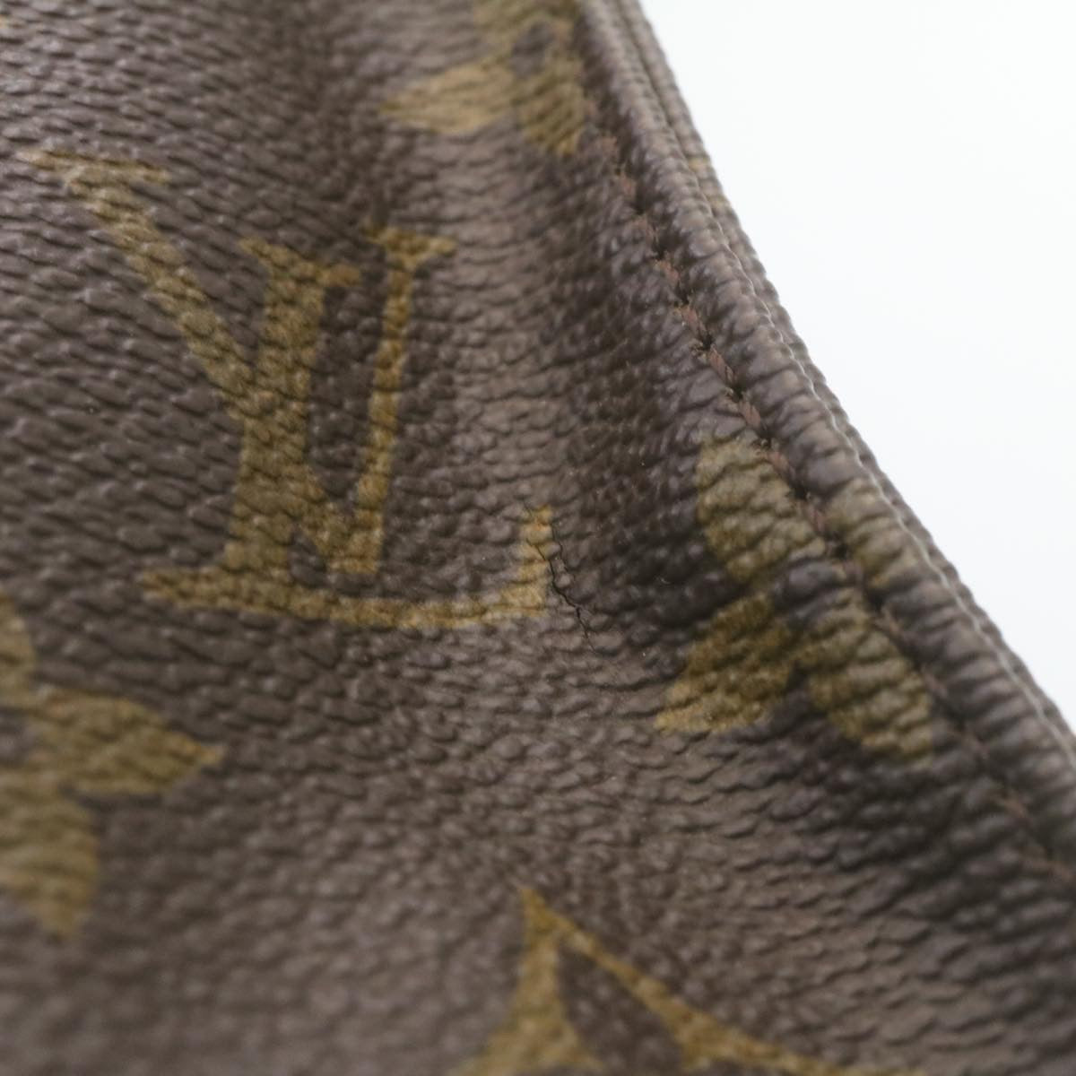 LOUIS VUITTON Monogram Sac Plat Hand Bag M51140 LV yk3837