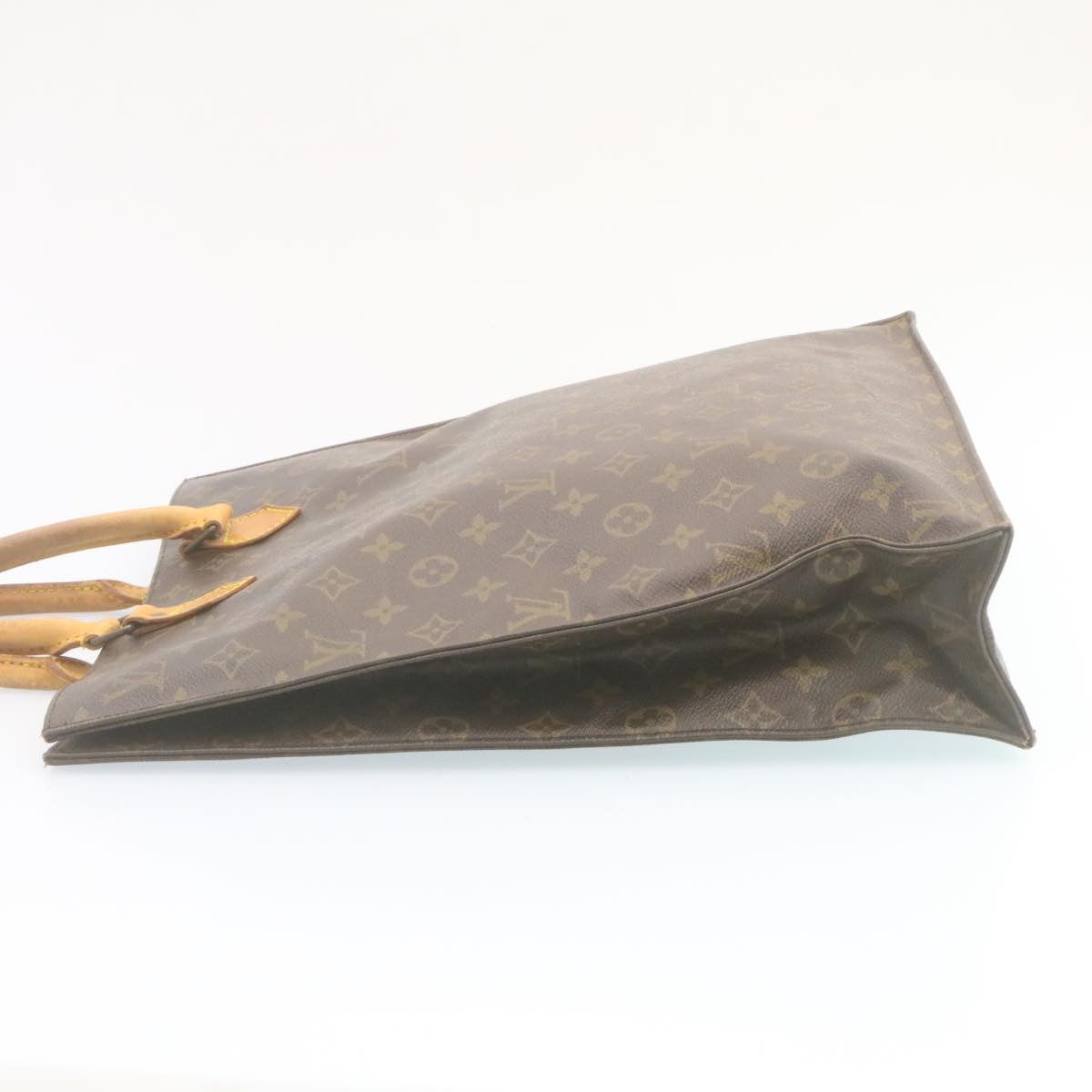 LOUIS VUITTON Monogram Sac Plat Hand Bag M51140 LV yk3837