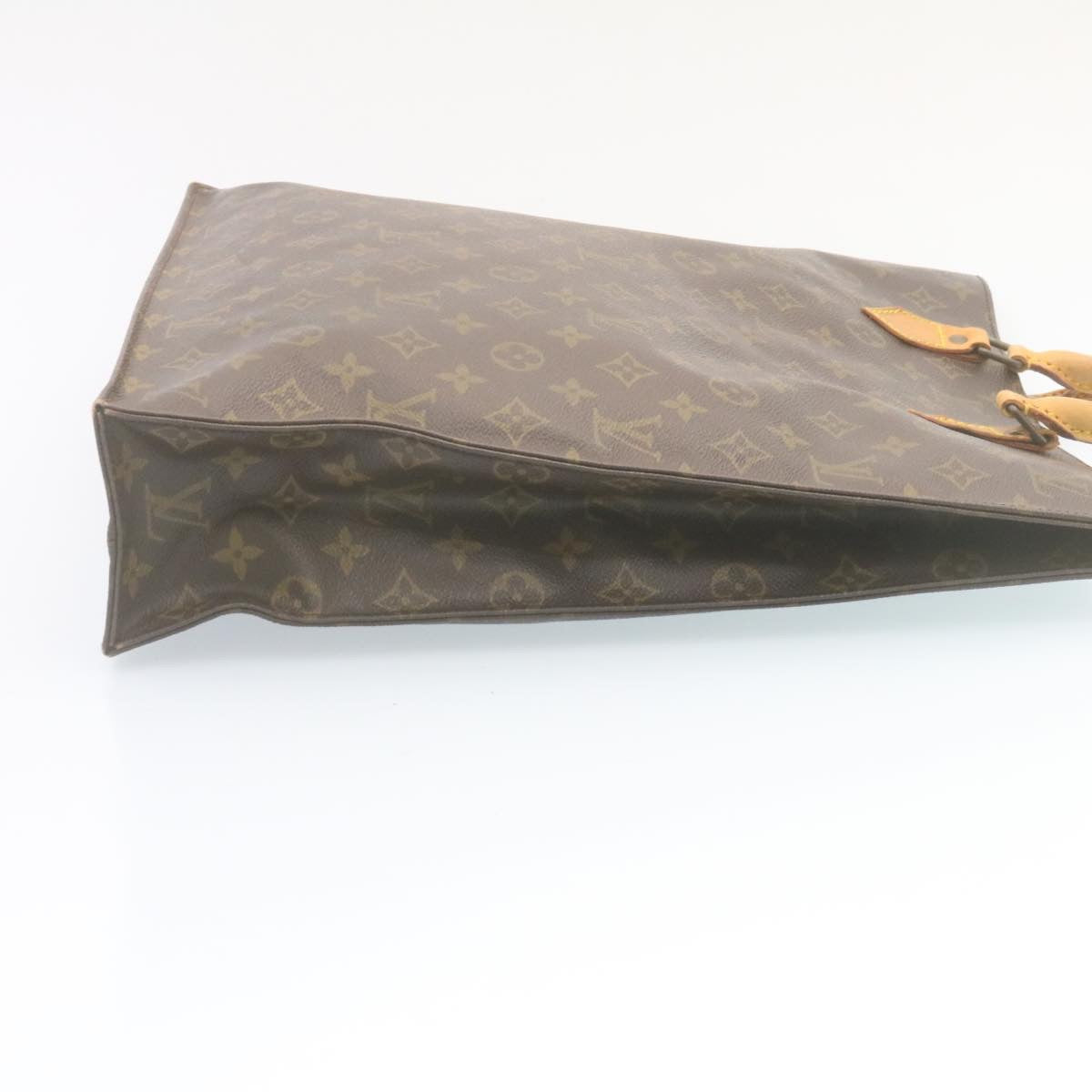LOUIS VUITTON Monogram Sac Plat Hand Bag M51140 LV yk3837